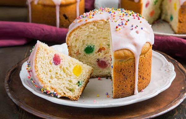 Творожный кулич без дрожжей